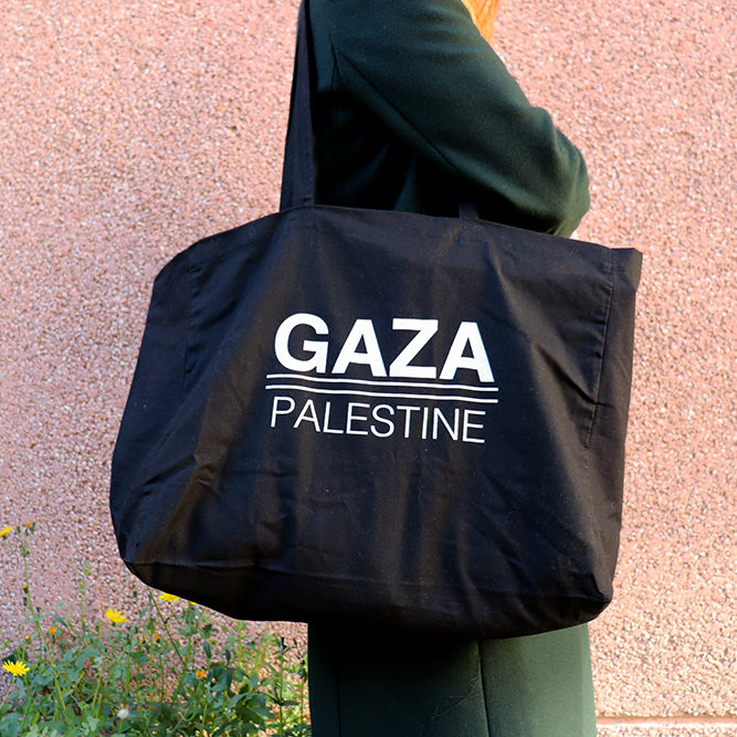 único Cenar nacionalismo Tote bag grande Gaza Palestine - Palestinarte