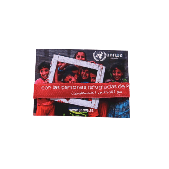 Pack de 3 pulseras rojas Con las personas refugiadas de Palestina